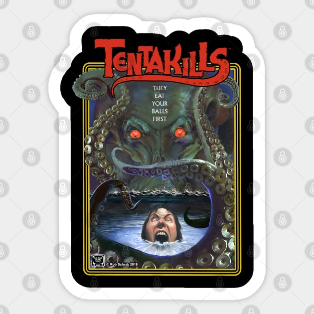 Tentakills Sticker by RobSchrab